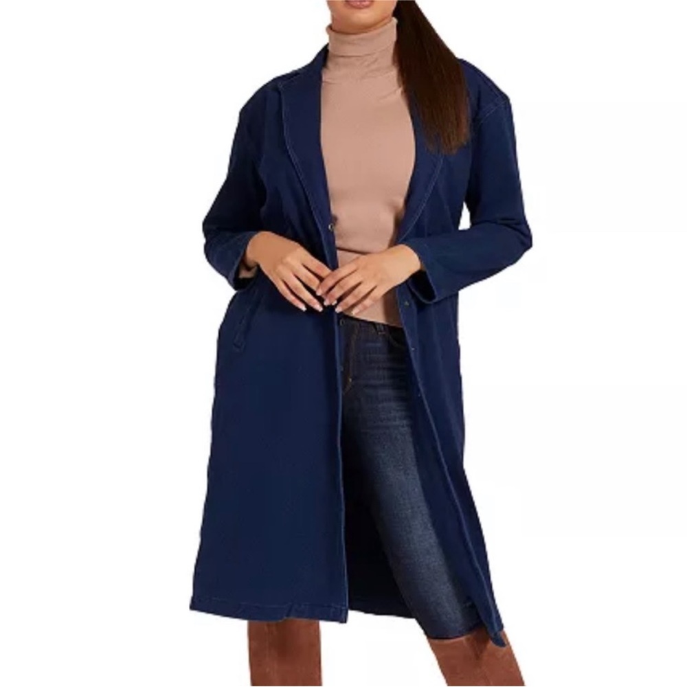NWT Guess Celina Denim Duster Jacket